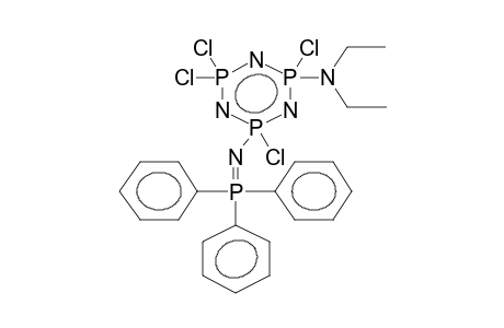 2-DIETHYLAMINO-4-TRIPHENYLPHOSPHIMINOTETRACHLOROPHOSPHAZENE