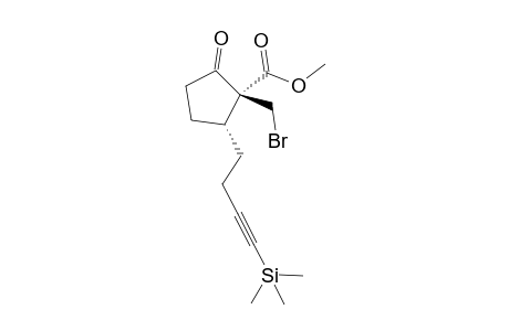 2-Bromomethyl-2-methoxycarbonyl-3-(4-trimethylsilyl-3-butynyl)cyclopentanone