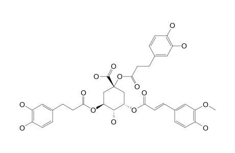 FERULOYLPODOSPERMIC_ACID_A;3-O-FERULOYL-1,5-DI-O-DIHYDROCAFFEOYLQUINIC_ACID