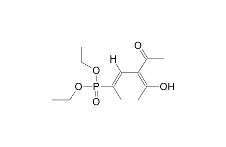 DIETHYL 1-METHYL-3-ACETYL-4-HYDROXY-1,3(Z)-PENTADIENYLPHOSPHONATE