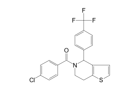 5-(p-CHLOROBENZOYL)-4,5,6,7-TETRAHYDRO-4-(alpha,alpha,alpha-TRIFLUORO-p-TOLYL)THIENO[3,2-c]PYRIDINE