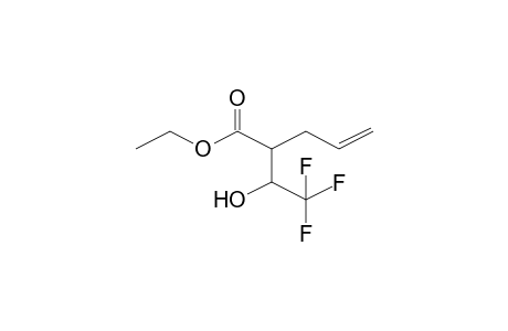 2-(2,2,2-trifluoro-1-hydroxy-ethyl)pent-4-enoic acid ethyl ester