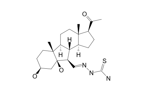 3-BETA,5-BETA-DIHYDROXYL-6-BETA-THIOSEMICARBAZONE-B-NOR-PREGNANE