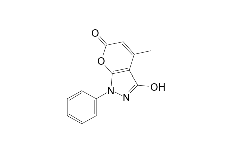 3-hydroxy-4-methyl-1-phenylpyrano[2,3-c]pyrazol-6(1H)-one