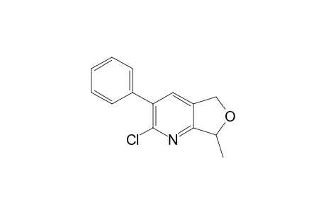 2-Chloro-5,7-dihydro-7-methyl-3-phenylfuro[3,4-b]pyridine