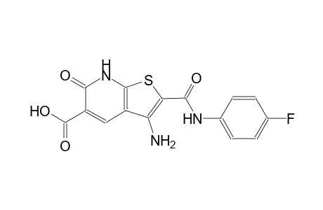 3-amino-2-[(4-fluoroanilino)carbonyl]-6-oxo-6,7-dihydrothieno[2,3-b]pyridine-5-carboxylic acid