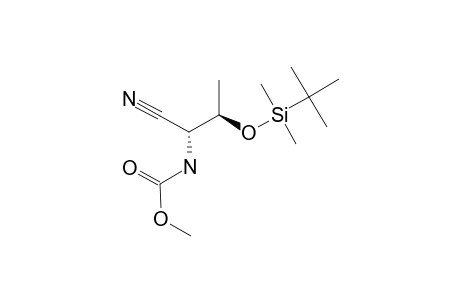 METHYL-N-{2-{[(TERT.-BUTYL)-DIMETHYLSILYL]-OXY}-1-CYANOPROPYL}-CARBAMATE