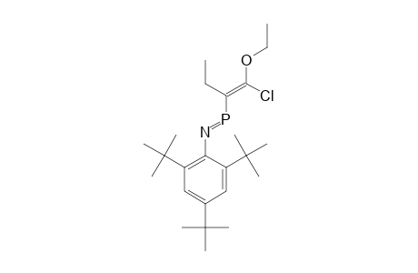 Z-3-ETHYL-4-ETHOXY-1-(2,4,6-TRI-TERT.-BUTYLPHENYL)-4-CHLORO-1-AZAPHOSPHABUTA-1,3-DIENE