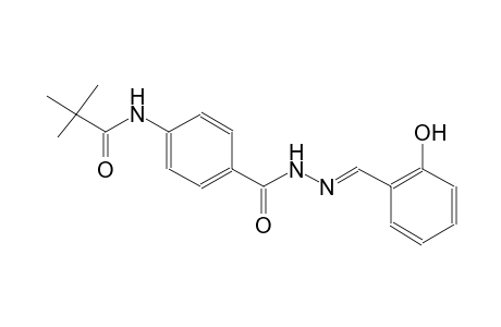 N-(4-([(2E)-2-(2-Hydroxybenzylidene)hydrazino]carbonyl)phenyl)-2,2-dimethylpropanamide