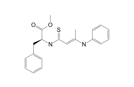 METHYL-(S)-(+)-3-PHENYL-2-(3-(PHENYLAMINO)-BUT-2-ENETHIOYLAMINO)-PROPIONATE