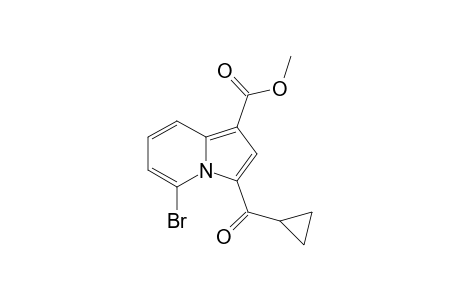 Methyl 5-bromo-3-cyclopropylcarbonyl-indolizine-1-carboxylate