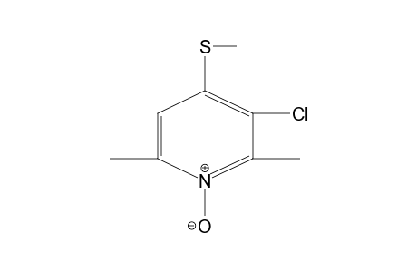 3-CHLORO-4-METHYLTHIO-2,6-DIMETHYLPYRIDINE-N-OXIDE