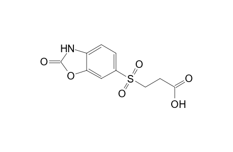 3-[(2-keto-3H-1,3-benzoxazol-6-yl)sulfonyl]propionic acid