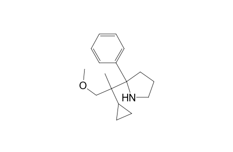 2-Phenyl-2-(1-methoxy-2-cyclopropyl-prop-2-yl)-pyrrolidine