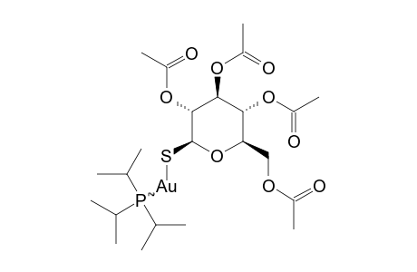 TRIISOPROPYLPHOSPHINE-(2,3,4,6-TETRA-O-ACETYL-1-THIO-BETA-D-GLUCOPYRANOSATO-S)-GOLD(I)