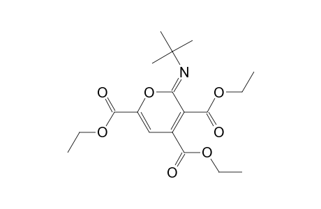 3,4,6-Triethyl 2-(tert-butylimino)-2H-pyran-3,4,6-tricarboxylate