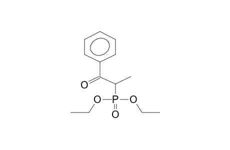 Phosphonic acid, (1-methyl-2-oxo-2-phenylethyl)-, diethyl ester