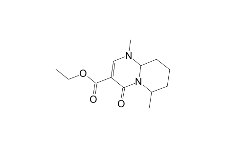 4H-Pyrido[1,2-a]pyrimidine-3-carboxylic acid, 1,6,7,8,9,9a-hexahydro-1,6-dimethyl-4-oxo-, ethyl ester