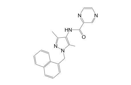 N-[3,5-dimethyl-1-(1-naphthylmethyl)-1H-pyrazol-4-yl]-2-pyrazinecarboxamide