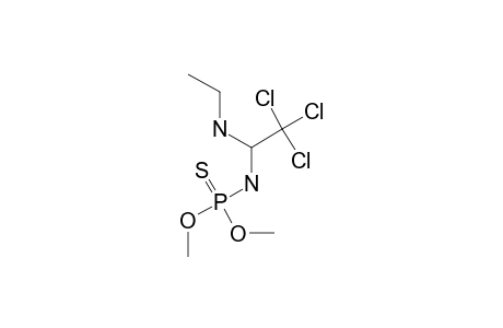 O,O-DIMETHYLTHIOPHOSPHORSAEURE-N-(1-ETHYLAMINO-2,2,2-TRICHLORETHYL)-AMIDE