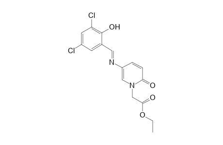 5-[(3,5-dichlorosalicylidene)amino]-2-oxo-1(2H)-pyridineacetic acid, ethyl ester