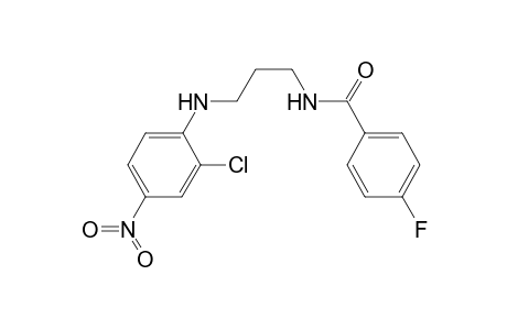 N-[3-(2-chloro-4-nitro-anilino)propyl]-4-fluoro-benzamide