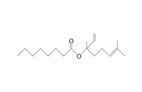 Octanoic acid, 1,5-dimethyl-1-vinyl-4-hexenyl ester