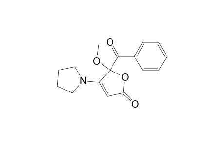 5-Benzoyl-5-methoxy-4-(pyrrolidin-1-yl)-furan-2(5H)-one