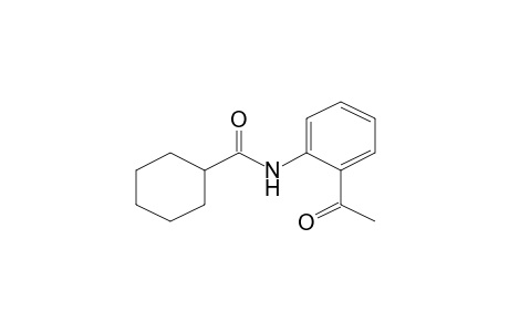 Cyclohexanecarboxamide, N-(2'-acetylphenyl)-