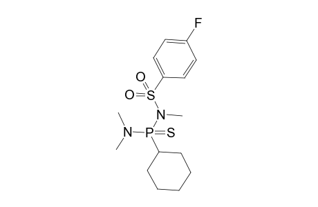 N-[cyclohexyl(dimethylamino)phosphinothioyl]-4-fluoro-N-methyl-benzenesulfonamide