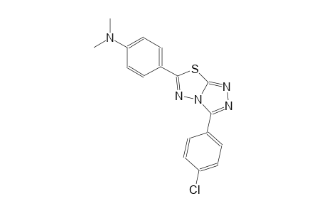 4-[3-(4-chlorophenyl)[1,2,4]triazolo[3,4-b][1,3,4]thiadiazol-6-yl]-N,N-dimethylaniline