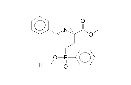 METHYL 4-(PHENYLMETHOXYPHOSPHORYL)-2-METHYL-2-BENZYLIDENAMINOBUTANOATE(ISOMERS MIXTURE)