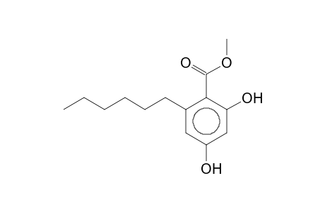 2,4-Dihydroxy-6-n-hexylbenzoic acid, methyl ester