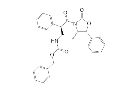 (phenylmethyl) N-[(2R)-3-[(4S,5R)-4-methyl-2-oxidanylidene-5-phenyl-1,3-oxazolidin-3-yl]-3-oxidanylidene-2-phenyl-propyl]carbamate