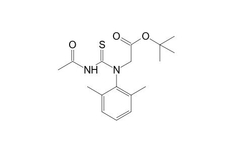 N-[acetyl(thiocarbamoyl)]-N-(2,6-xylyl)glycine, tert-butyl ester