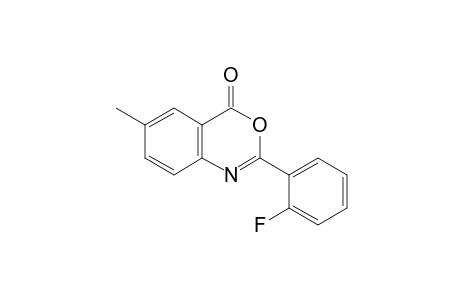 2-(o-fluorophenyl)-6-methyl-4H-3,1-benzoxazin-4-one