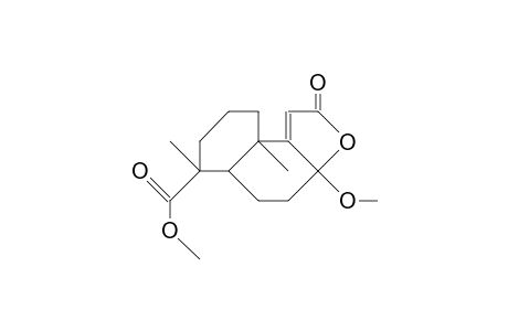 12,8-ALPHA-LACTONE_OF_19-METHYL-HYDROGEN-8-ALPHA-HYDROXY-8-BETA-METHOXY-13,14,15,16,17-PENTANORLABD-9(11)-ENE-12,19-DIOATE