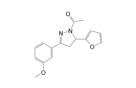 1-acetyl-5-(2-furyl)-3-(3-methoxyphenyl)-4,5-dihydro-1H-pyrazole