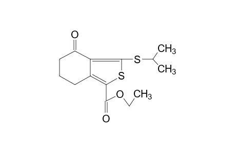 3-(isopropylthio)-4-oxo-4,5,6,7-tetrahydrobenzo[c]thiophene-1-carboxylic acid, ethyl ester