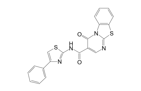 4-Oxo-N-(4-phenyl-1,3-thiazol-2-yl)-4H-pyrimido[2,1-][1,3]benzothiazole-3-carboxamide