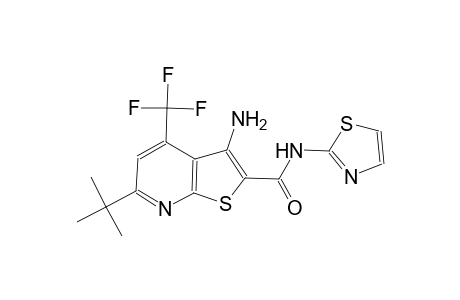 3-amino-6-tert-butyl-N-(1,3-thiazol-2-yl)-4-(trifluoromethyl)thieno[2,3-b]pyridine-2-carboxamide