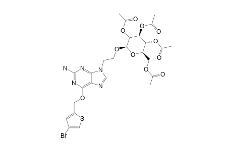 2-[O(6)-(4-BROMOTHENYL)-GUAN-9-YL]-ETHYL-BETA-D-TETRA-O-ACETYL-GLUCOPYRANOSIDE