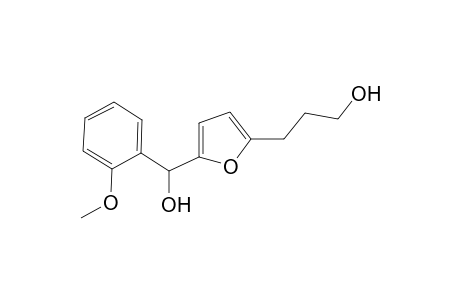 3-(5-(hydroxy(2-methoxyphenyl)methyl)furan-2-yl)propan-1-ol