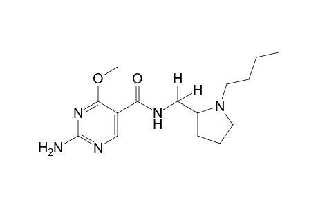 2-amino-N-[(1-butyl-2-pyrrolidinyl)methyl]-4-methoxy-5-pyrimidine carboxamide