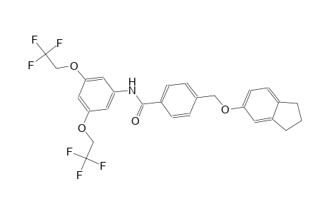 N-[3,5-bis(2,2,2-trifluoroethoxy)phenyl]-4-[(2,3-dihydro-1H-inden-5-yloxy)methyl]benzamide