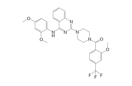 4-Quinazolinamine, N-(2,4-dimethoxyphenyl)-2-[4-[2-methoxy-4-(trifluoromethyl)benzoyl]-1-piperazinyl]-