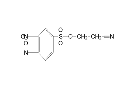 4-amino-3-nitrobenzenesulfonic acid, 2-cyanoethyl ester