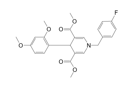 4-(2,4-dimethoxyphenyl)-1-(4-fluorobenzyl)-4H-pyridine-3,5-dicarboxylic acid dimethyl ester