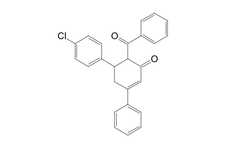 6-benzoyl-5-(p-chlorophenyl)-3-phenyl-2-cyclohexen-1-one