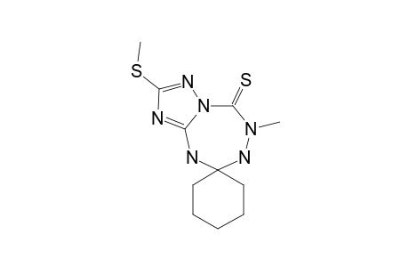 6-METHYL-2METHYLTHIO-5,6,8,9-TETRAHYDRO-[1,2,4]-TRIAZOLO-[1,5-D]-[1,2,4,6]-TETRAZEPINE-5-7H-THIONE-8-SPIRO-1'-CYClOHEXANE